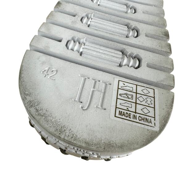 Ilse Jacobsen Hornbaek Gray Cross Band Sandal Women's Size 42 (US 12) EUC - Picture 8 of 8